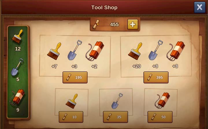 FoE Archaeology Event 2020 Tool Shop