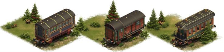 FoE Winter Train Sleeping, Freight and Dining Cars