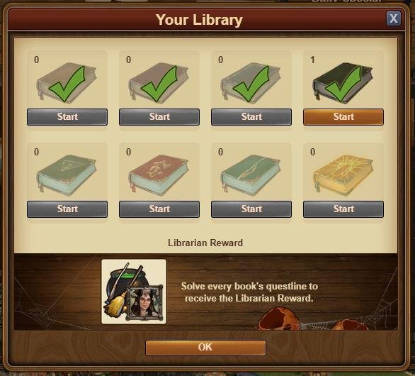 Forge Of Empire Halloween Event 2019 Library window