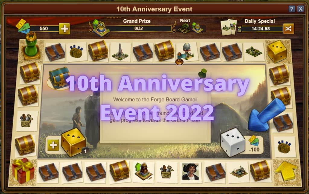 Forge Of Empires 10th Anniversary Event