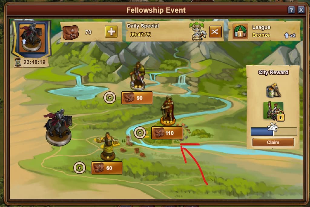of Empires Fellowship event 2022, quest lines and tips